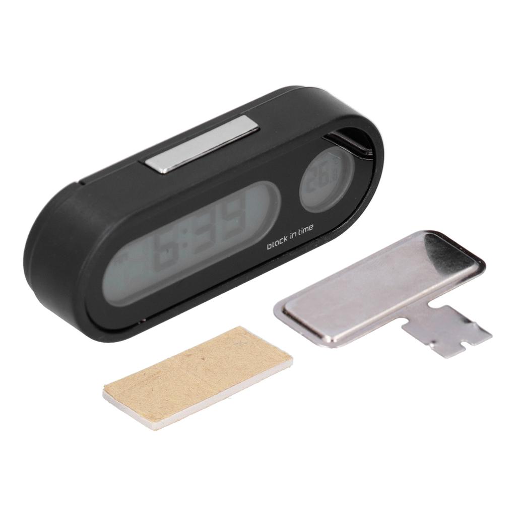 Car Thermometer Night Light Electronic Backlight Car Dashboard Clock for Home Office Outdoor
