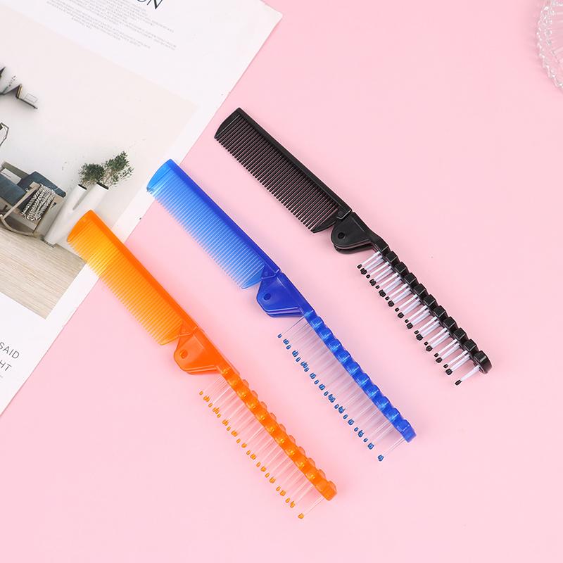 Пластиковая дорожная расческа Портативная складная расческа Антистатическая расческа Шпилька Инструмент для укладки волос