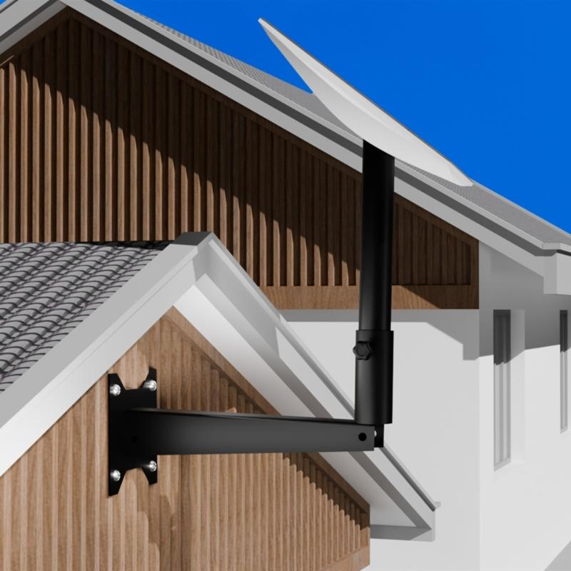 Стальной настенный кронштейн для Dish Mounting Gen3 Металлический настенный кронштейн Длинный Легко устанавливается Для домашнего использования