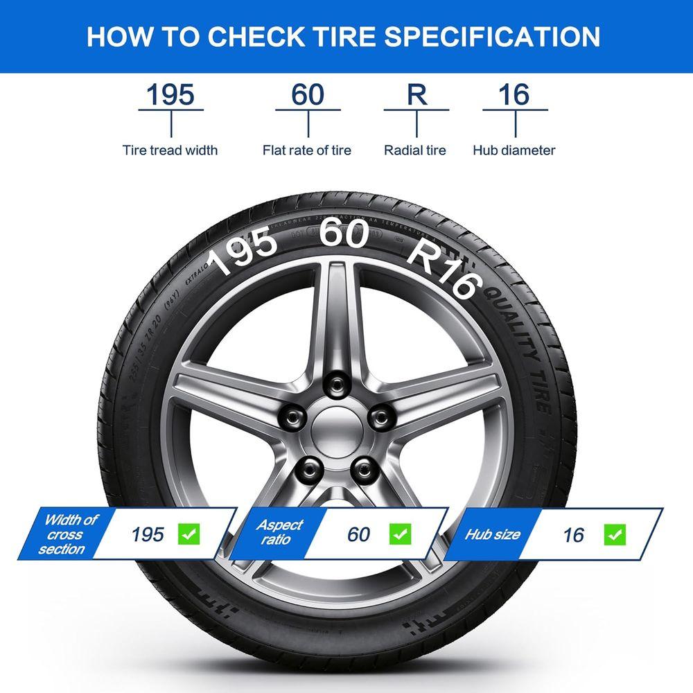 Heavy Duty Snow Chains, Thickened Alloy Manganese Steel Emergency Tire Chains for Trucks, Pickups, and SUVs, set of 2(4WD-110)