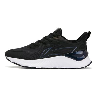 Li Ning Yue Ying 3.0 удобные простые амортизирующие нескользящие износостойкие дышащие низкие кроссовки мужские кроссовки черные серебристые ARHU023-1