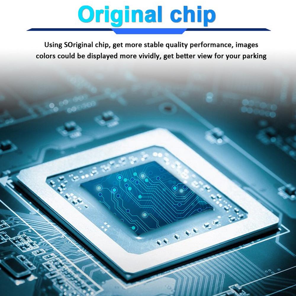 Achteruitrij Camera Dynamic Trajectory European License Plate Frame Rear View System With Night Vision IR Lights LED