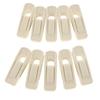 10pcs Velvet Anti-slip Flocked Clothes Clips Clothespins Clothing Clamps Pants Hangers Photo Paper Pegs Strong