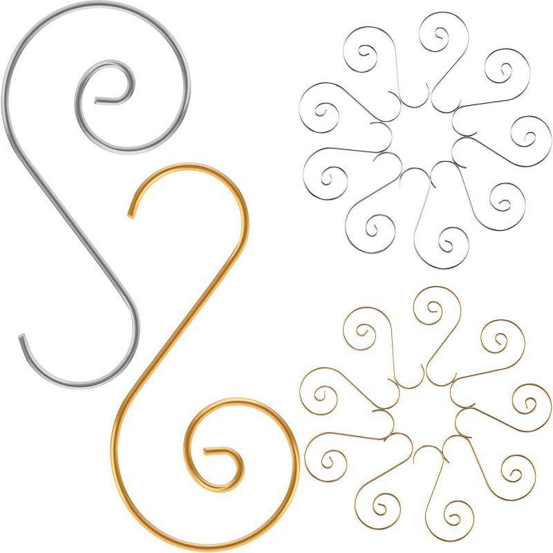 20 шт. S-образный рождественский крючок DIY подвеска для рождественской елки четыре цвета рождественский крючок для кукол новогодний фестиваль украшения аксессуары