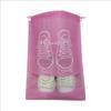 Dustproof & Moisture-proof Non-Woven Shoe Storage Bag with Drawstring for Travel Organization.