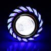 Motorcycle Headlight LED Projector Lens Single Halo Angel Devil Eye Spot Light White