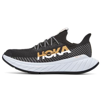 HOKA Carbon X 3 Черные Персиковые Женские Кроссовки Белые 1123193-BWHT