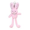 Fun Interaction Plush Rabbit Keyring Pulling Ears Car Keyring Bunny Dolls Pendant  Backpack Pendant