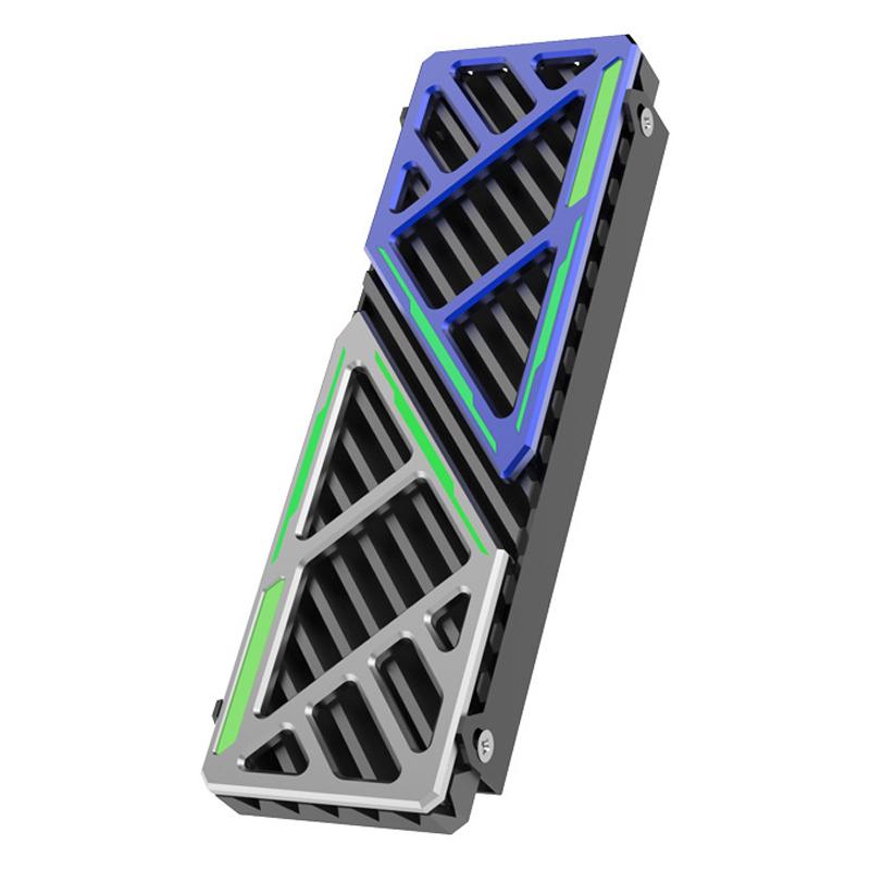 Радиатор для M.2 2280 SSD Ультратонкий алюминиевый вентилятор охлаждения для PS5/Видеокарты Охладитель NVMe SSD Теплоотвод
