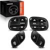 A-Premium 4pcs Steering Wheel Radio Volume Control Switch Buttons for Chevrolet Silverado Tahoe Trailblazer GMC Sierra Yukon Hummer H2 2003-2007