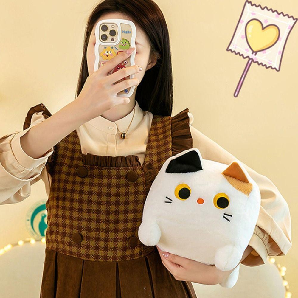 Мягкая подушка квадратная кошка плюшевая игрушка мягкая игрушка котенок плюшевая кукла черная кошка подушка детская игрушка