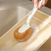 Household Long-handled Pot Brush, Kitchen High-temperature Resistant Coconut Palm Cleaning Brush, Dishwashing and Stain Removal Wonder