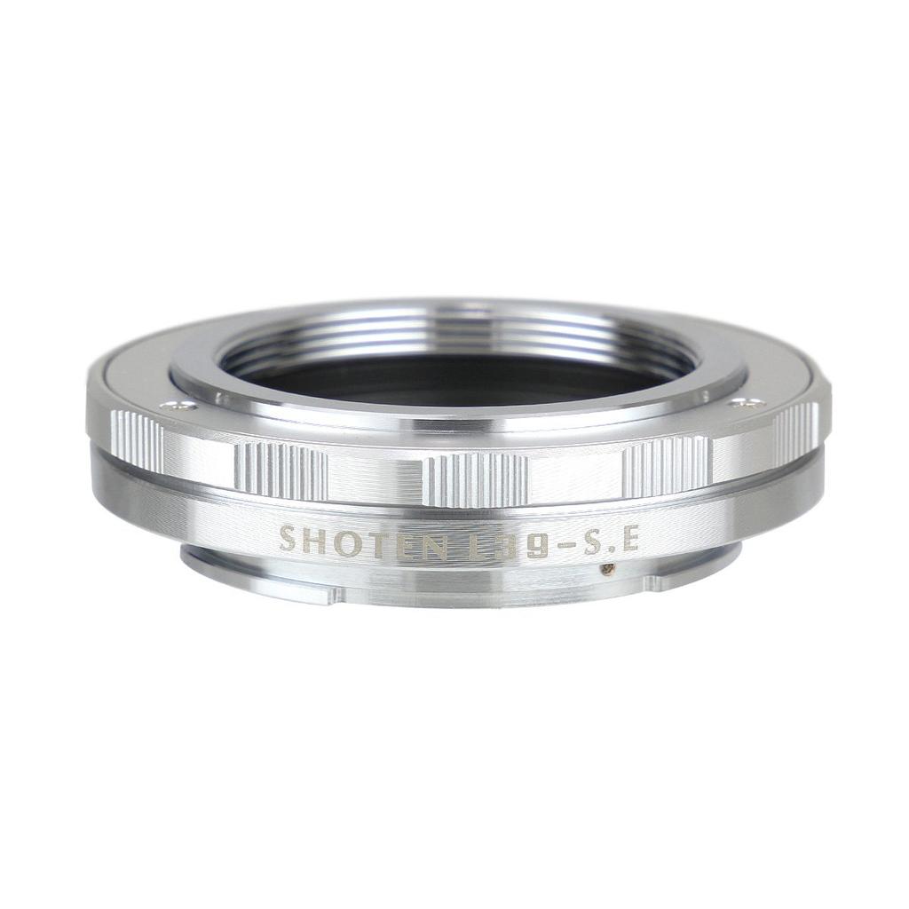SHOTEN Mount Adapter L39 mount lens to Sony E mount with adjustment function L39-SE (S) (Leica conversion) (Silver)