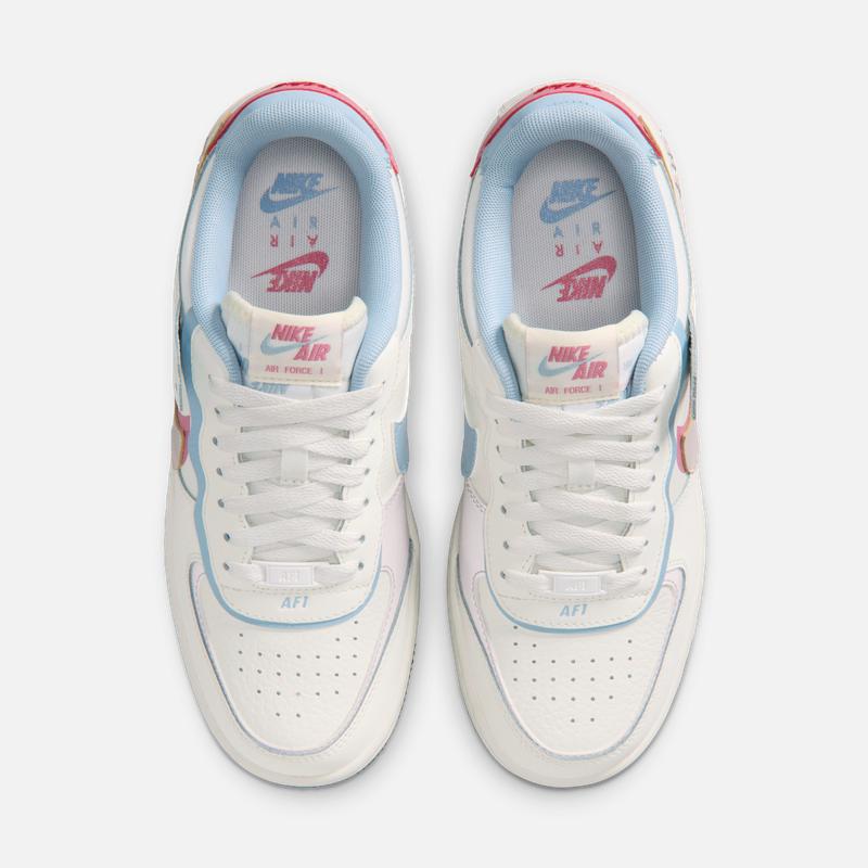 Nike Кроссовки Air Force One для женщин, стиль ко Дню святого Валентина, новый дизайн: NIKE AIR FORCE 1 SHADOW IQ9803