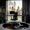 Mickey Printed Round Rug Carpet Chair Rug Area Rug Entryway Doormats,for Office Chair Living Room Bedroom Kitchen Room.