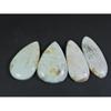 04Pcs Natural Scolecite Pear Cabochon Loose Gemstone Lot 205Cts. A-761