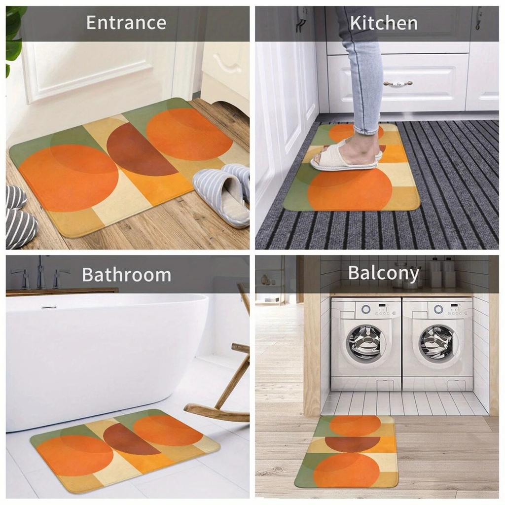 1PC Teddy Dog Pattern Door Mats Kitchen Rugs Non-Slip Pop arts design Bedroom Rugs Bath Mat Carpet for Home Sink Laundry Decor