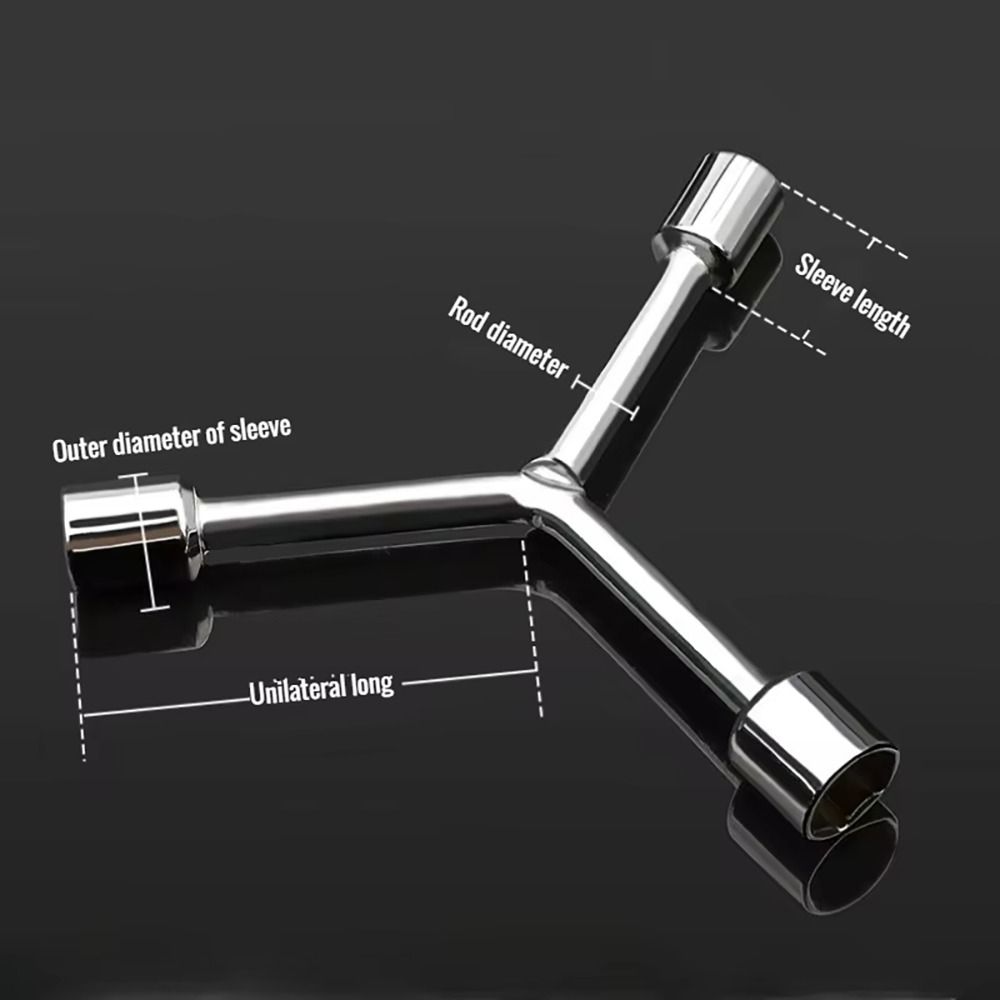 1 шт. хром-ванадиевая сталь треугольный торцевой ключ велосипедный трехвилочный ключ Y-образный гаечный ключ