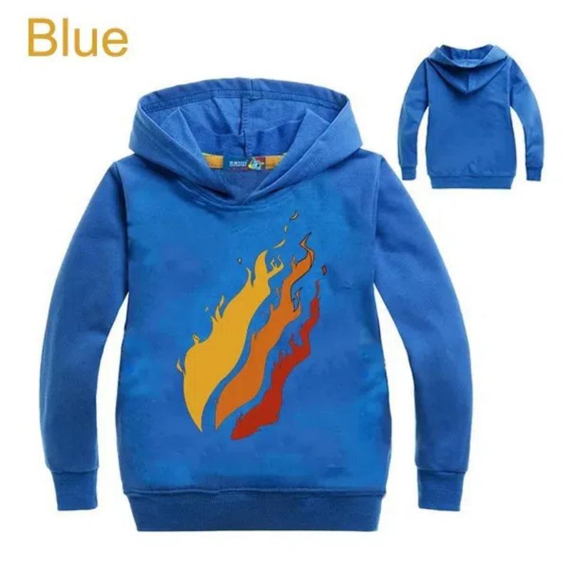 Новая детская одежда Толстовка с капюшоном PrestonPlayz с логотипом Fire Inspired Sweatshirts Толстовка Preston Playz Merch для мальчиков и девочек
