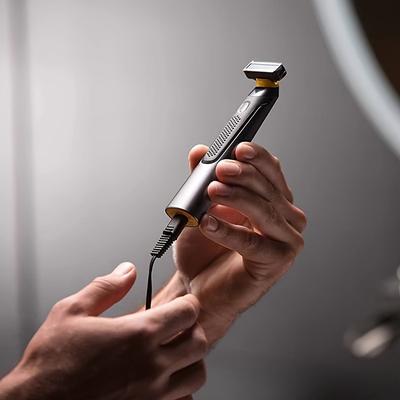 Аккумуляторная электробритва премиум-класса для мужчин, в комплекте 3 гребня для ухода, USB
