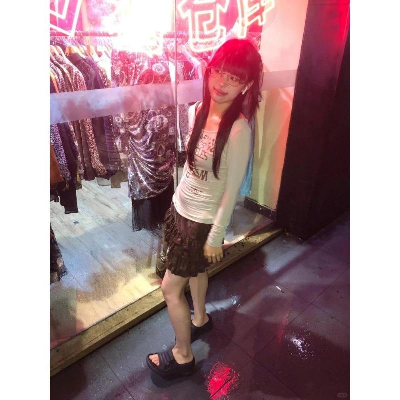 2KWEIRD Японская футболка Y2k с принтом букв, в стиле трэш 2000-х, с длинным рукавом, рубчатый топ, винтажная уличная одежда Харадзюку, американский ретро