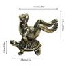 Латунная Рождественская Игрушка Моменты Фигурка Лягушки и Черепахи Маленькое Украшение для Дома Фигурки Животных Скульптура Чихуахуа