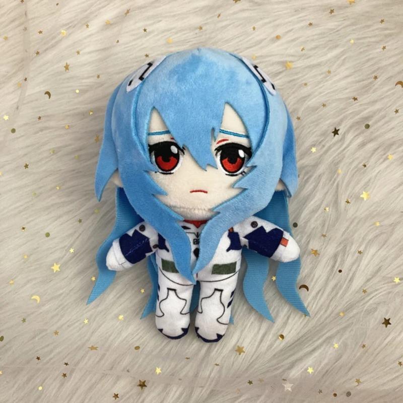 Ayanami Rei Plush Asuka Langley Soryu Rei Plush Stuffed Ray Японское аниме Kawaii Милые мультяшные игрушки Куклы Кровать Подарок