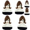Cos Female Costume Wig With Slanted Bangs And Vintage Flipped Ends Made Of Hightemp Silk For Cosplay