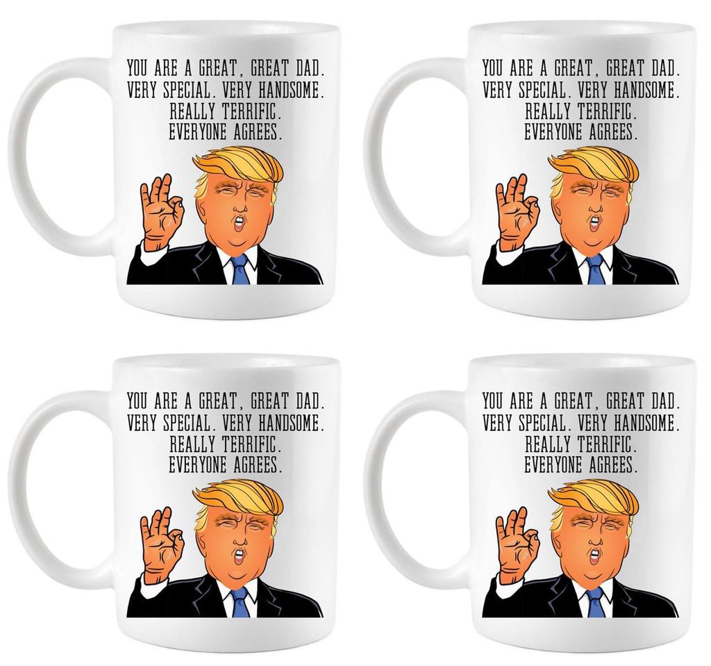 Смешная Дональд Трамп День Отца Отличный Папа Специальная Кружка Кофейная Кружка Керамическая