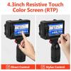 2-12.7mm Adjustable Printing Size Handheld Inkjet Printer 4.3inch Resistive Touch Color Screen Digital Automatic Coding Machine