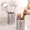 Stainless Steel Chopstick Storage Rack Shelf Basket Knife Fork Spoon Tableware Organizer Kitchen Cutlery Drain Holder