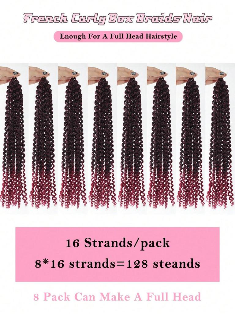 18 Inch Ocean Wave Crochet Hair Synthetic Deep Wave Twist Crochet Braiding Hair Extensions Ombre Afro Curls Passion Twist Hair