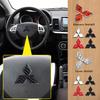 ABS Наклейка на центр руля автомобиля для Mitsubishi Outlander Ralliart Lancer ASX Pajero Eclipse Delica EVO Grandis Colt