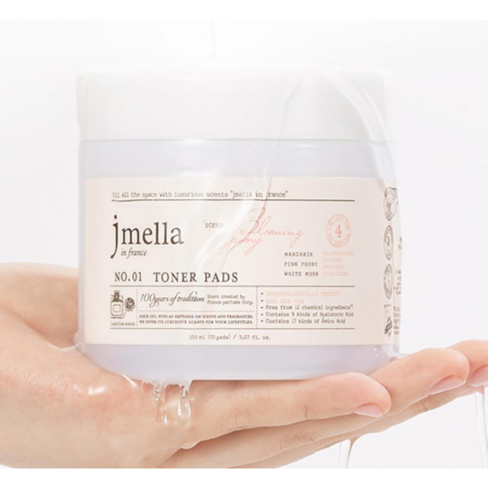 jmella Во Франции Тонер-пэды «Цветущий пион», 70 упаковок, 3 штуки