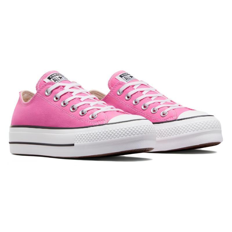 Converse Chuck Taylor All Star Шнуровка Износостойкие Амортизирующие Низкие Эспадрильи Женские Розовые