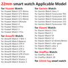 22 мм резиновый петлевой ремешок для huawei GT5 GT4 46 мм amazfit balance GTR 4 sports 20 мм мужской ремешок для samsung galaxy 7/6/5/4 44 мм 40 мм