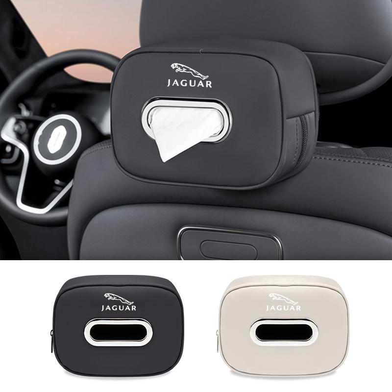 Car Seatback Tissue Box Holder Napkin Bag Armrest Paper Case Accessories For Jaguar XF XJ XFR XKR S-Type F-Type X-Type F-Pace I- HH1