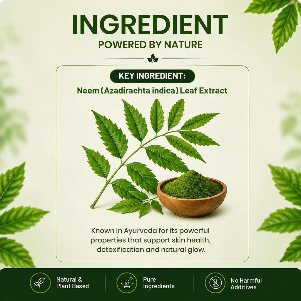 Таблетки Нима от Pure Nutrition | Травяная добавка с Нима для здоровья кожи, детоксикации, иммунитета и ежедневной поддержки самочувствия | Аюрведическая формула на растительной основе -
