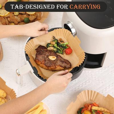 50 шт., специальная бумага для прямоугольной фритюрницы, устойчивые к высоким температурам вкладыши для дома, кемпинга, легко моется, экономит время, специальная бумага для фритюрницы для выпечки