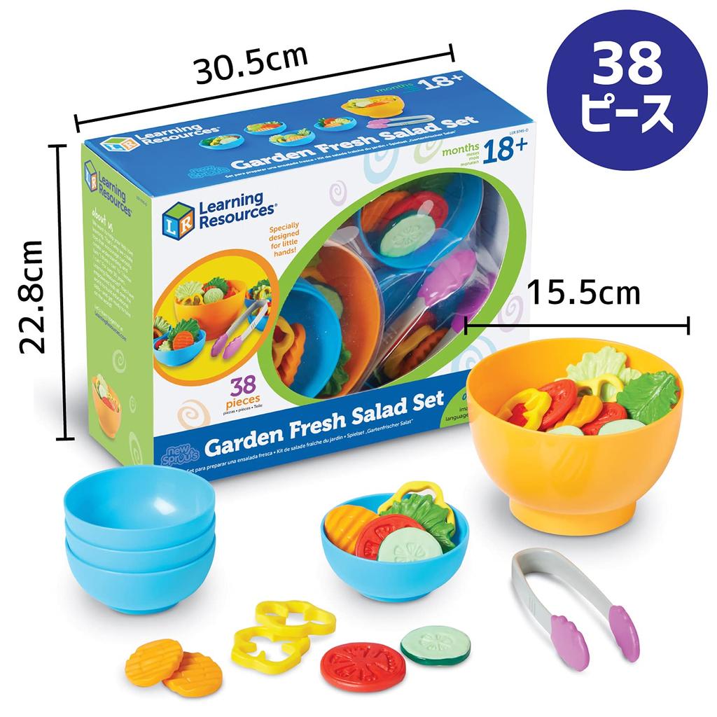 Учебные материалы Игровой набор «Сделай салат» 38 предметов Оригинальный продукт Let's LER9745-D