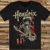 Горячая футболка Jimi Hendrix с гитарой и флагом США Черная Все размеры Унисекс футболка 1C230