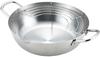 Yoshikawa Tempura Stainless Induction and Gas Made In YJ2555 Pot, 24cm, 2.6L, Steel, Compatible, Gogi, Japan, Tsubame-Sanjo,