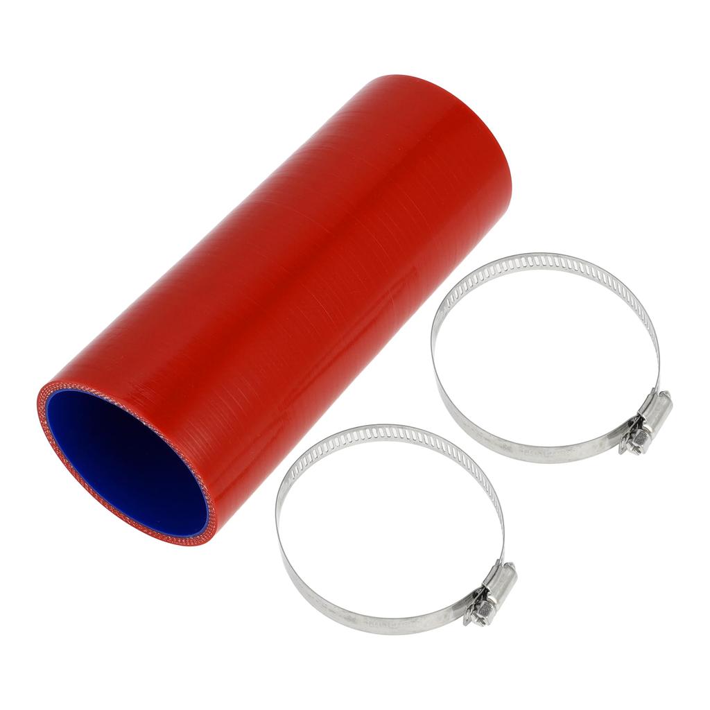 X AUTOHAUX 1 Set Inner Diameter 70mm/2.76" Length 200mm/7.87" 0 Degree Straight Blue Red