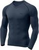 Tesla Compression UV Compression Sports Sports Base Men's Wear, V-Neck, Protection, Sweat-Wicking, Quick-Drying, Shirt, Undershirt, Running, Training,