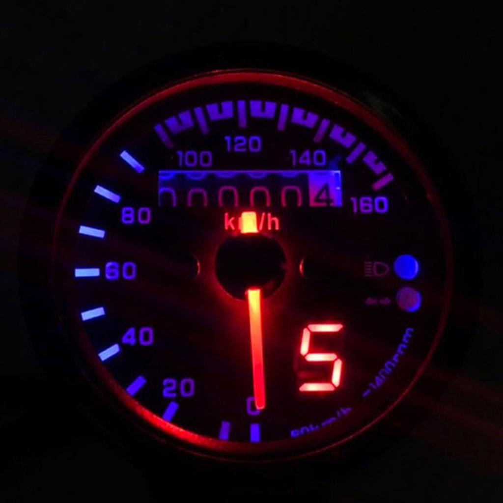 Motorcycle Odometer Tachometer for Iron Horse Earth Vintage Digital Speedometer LED Backlit Motorbike Accessories