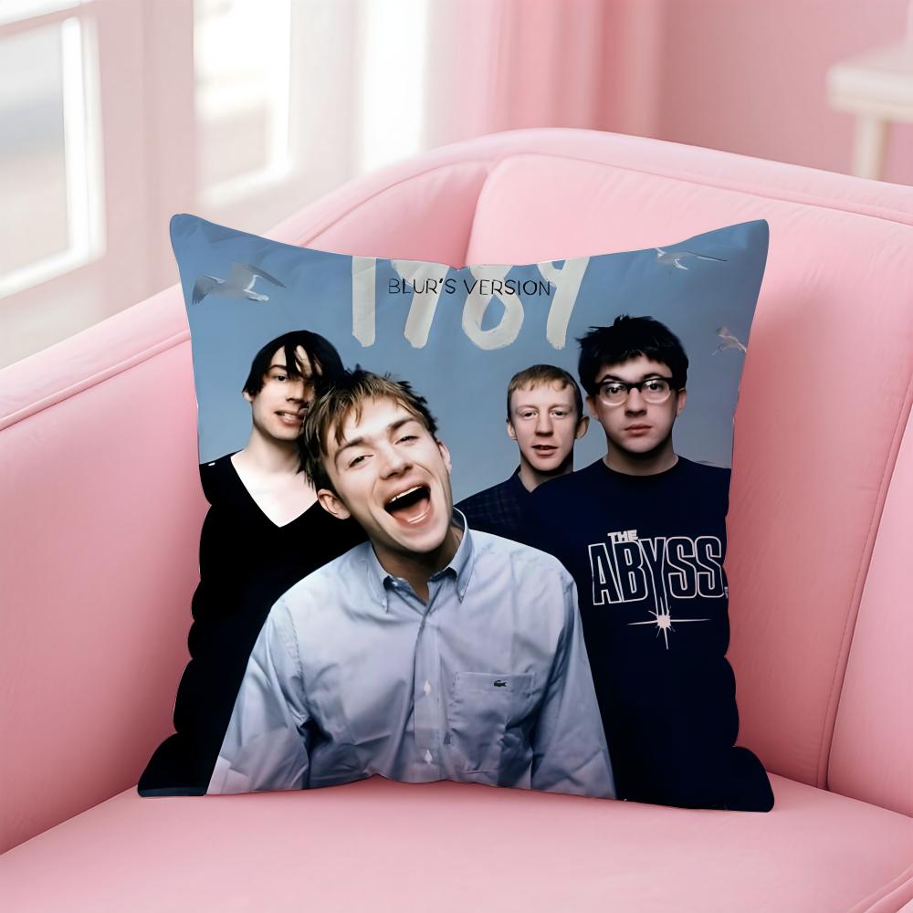 Чехол для подушки с изображением солиста группы Blur, крутой, удобный, двусторонний. Идеально для автомобиля, дивана, спальни и не только.