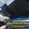 Retractable Car Parasol Thermal Insulation Car Sun Shade Car Umbrella  Sunlight Exposure