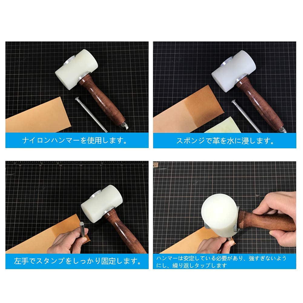 26 предметов Кожаные ремесленные инструменты Кожаный штамп Алфавит Кожаный ремесленный набор штампов для резьбы Штамп-палка Молоток Кожаный ремесленный набор Инструменты для