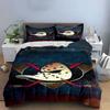 Hockey Mask Duck with Crossed Sticks Print Bedding Set Duvet Cover Pillowcases (1* Duvet Cover 2* Pillowcases Do Not Include Comforter)