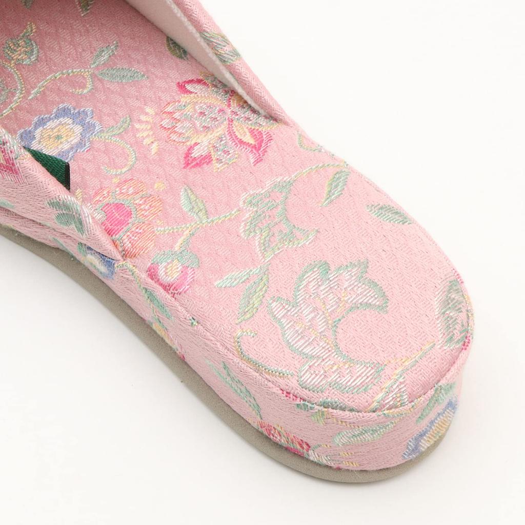 Minton Haddon Hall Жаккардовые брюки-тапочки Жаккардовые Британские (Цветочный узор, Стиль) (розовый)